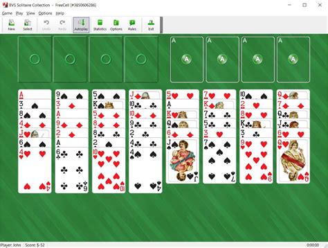 green felt freecell